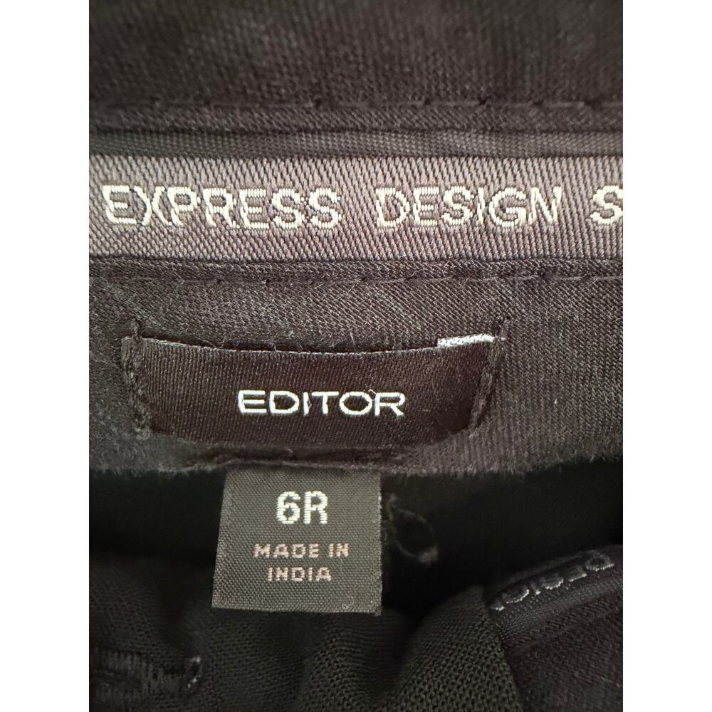 Express Design Studio Editor Black Dress Pants Size 6R Career Office Workwear - Picture 4 of 5